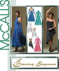 5136  McCalls DANCER STRAPPY Shaped DRESS GODET OR NOT, GLOVES PATTERN 4-10 Uncut